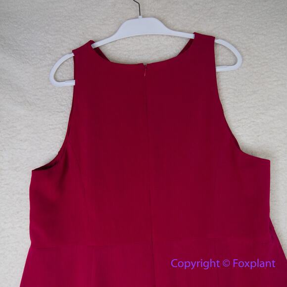 New! Adrianna Papell pink Stretch Crepe V-Neck Sheath dress plus size 22W - Picture 11 of 16